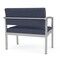 Lesro Lenox Steel Chair, Denim (Blue) Seat, Denim Back, 33 W 24.5 L 32 H, Linette Vinyl Seat LS1401 - alternate 3